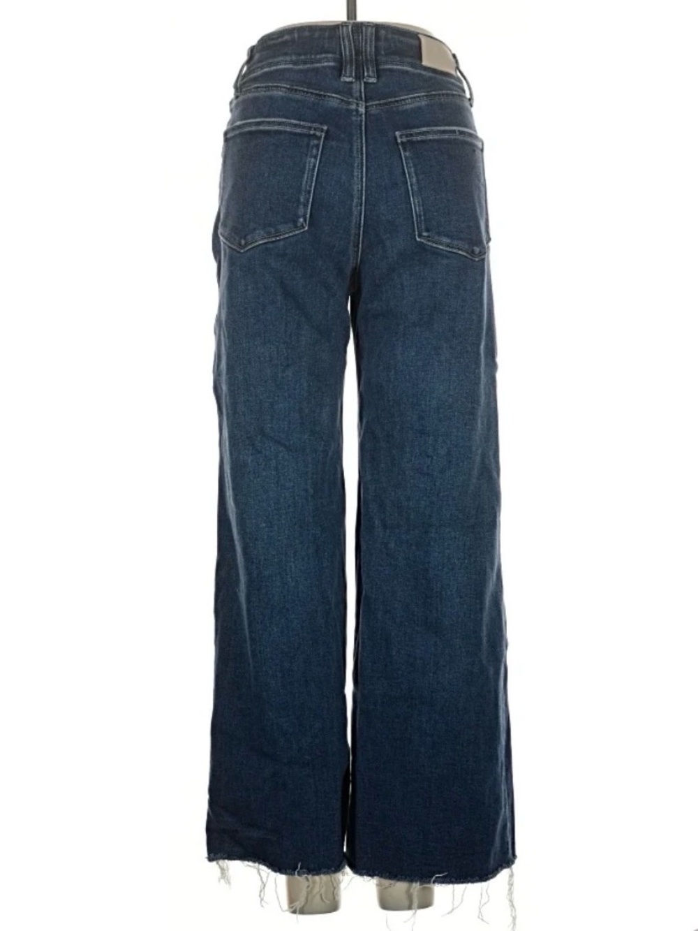 PAIGE Dark Blue Wide-Leg Jeans